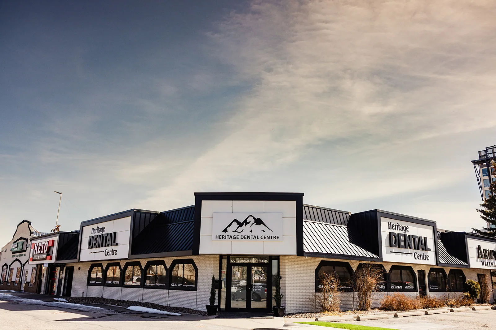 The Heritage Dental Centre building on Macleod Trail SE