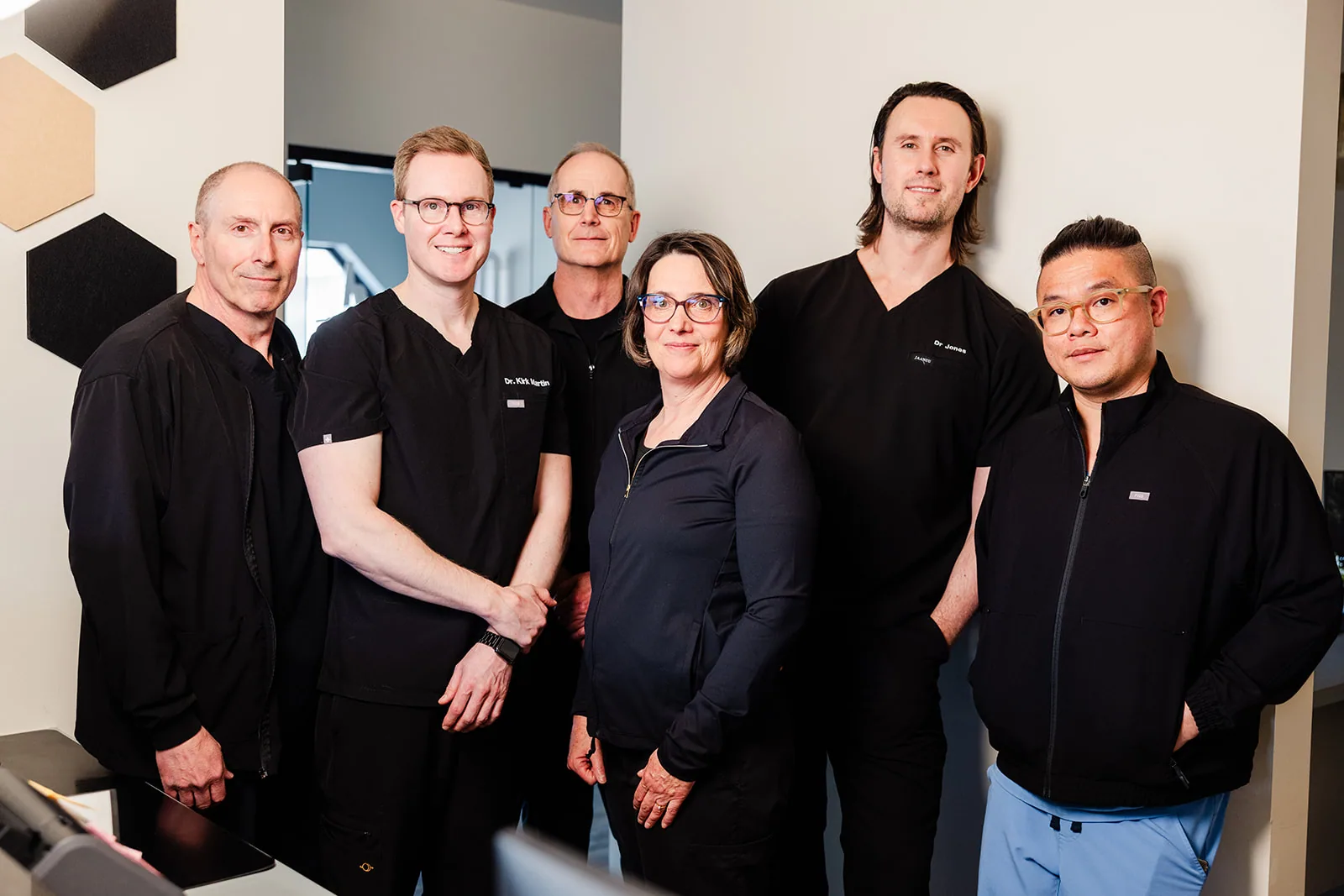 The six general dentists at Heritage Dental Centre